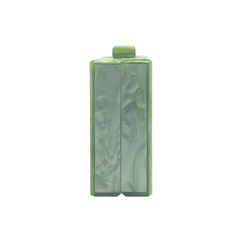 Women's Green Acrylic Crossbody Bag - Luxury Designer Clutch Shoulder Bag