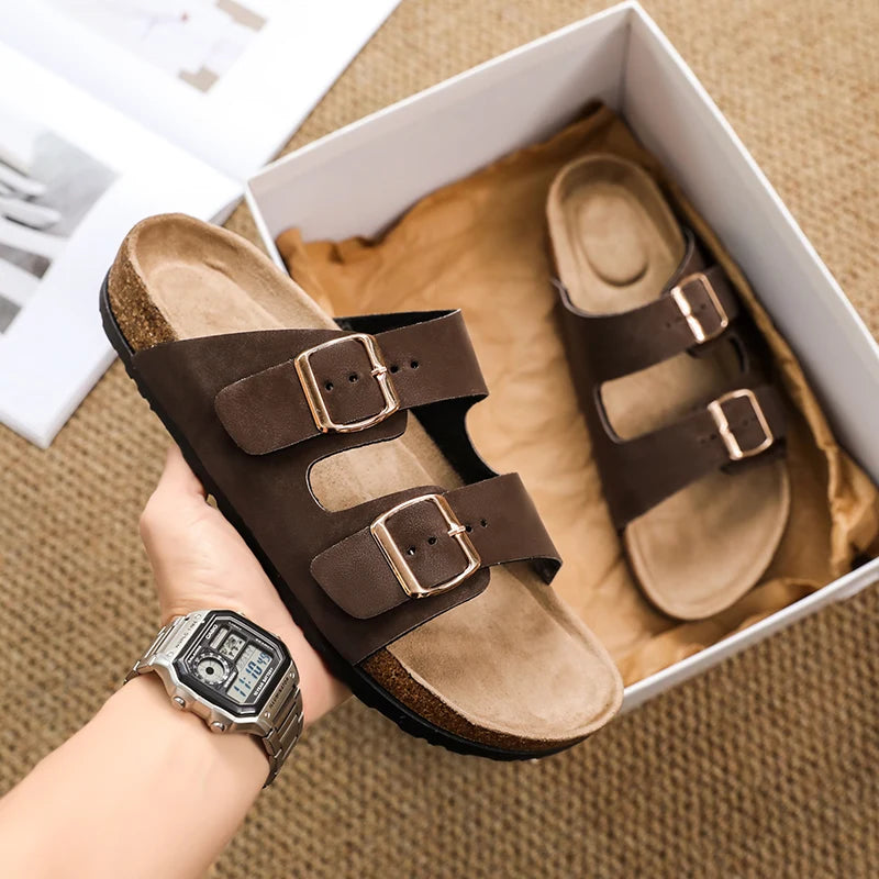 Buckle Design Slippers - Men's Indoor & Outdoor Garden Clogs