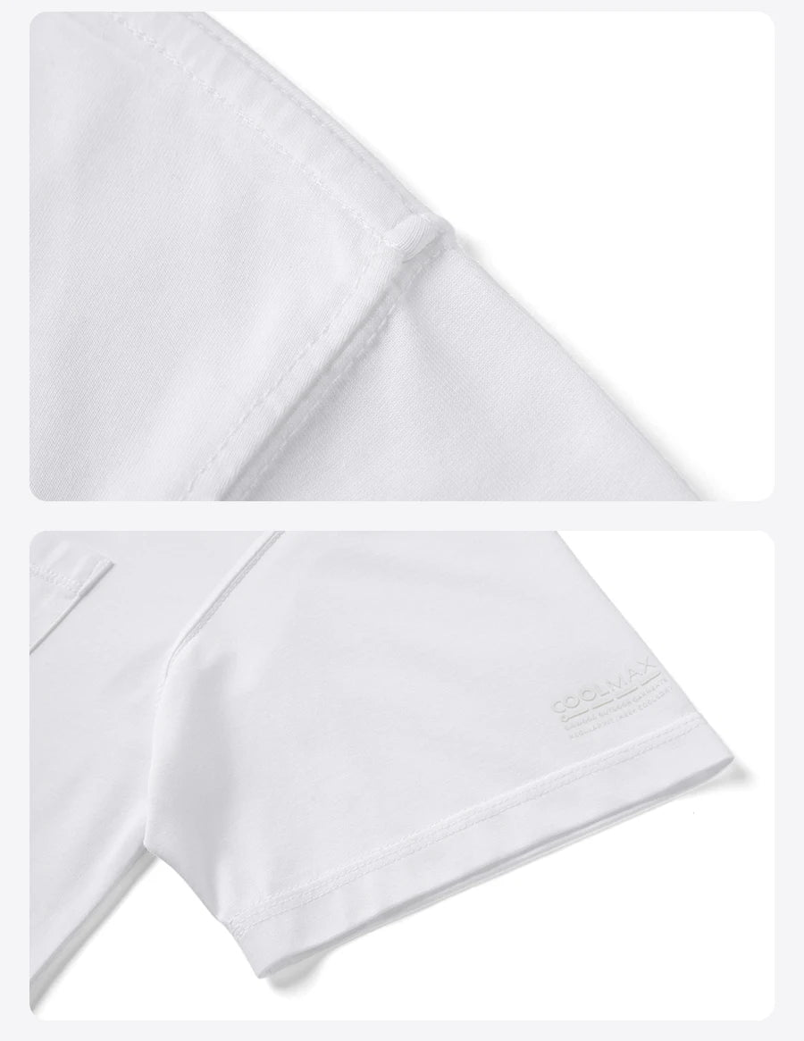 Men's Oversized Quick-Dry Workout T-Shirt - Coolmax Fabric