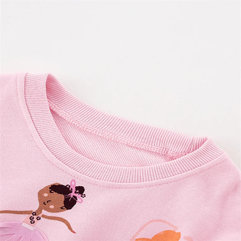 2-7T Children's Girl's Fairy Applique Sweatshirt