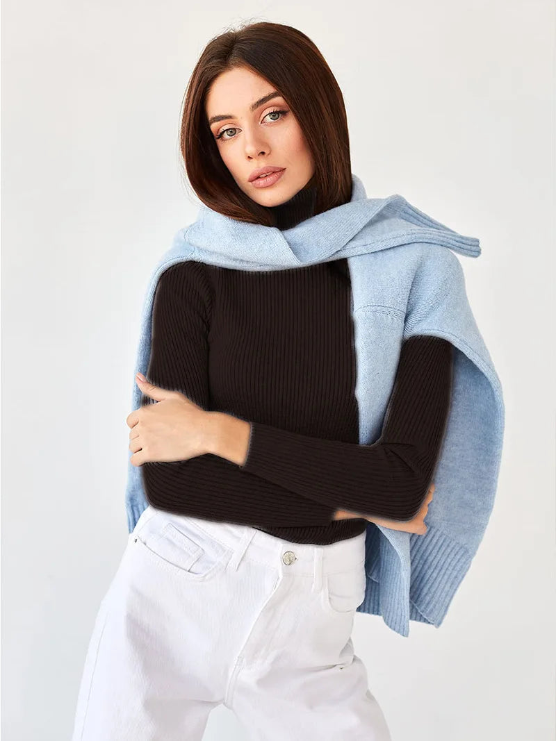 Women's Knitted Pullover Turtleneck