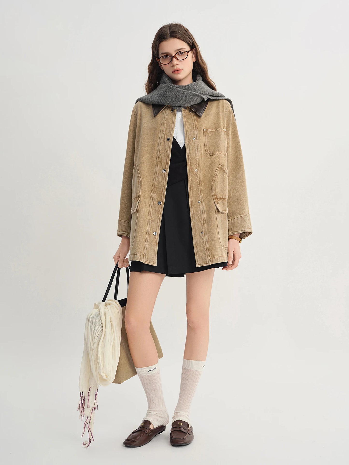 Contrast Wash Denim Jacket