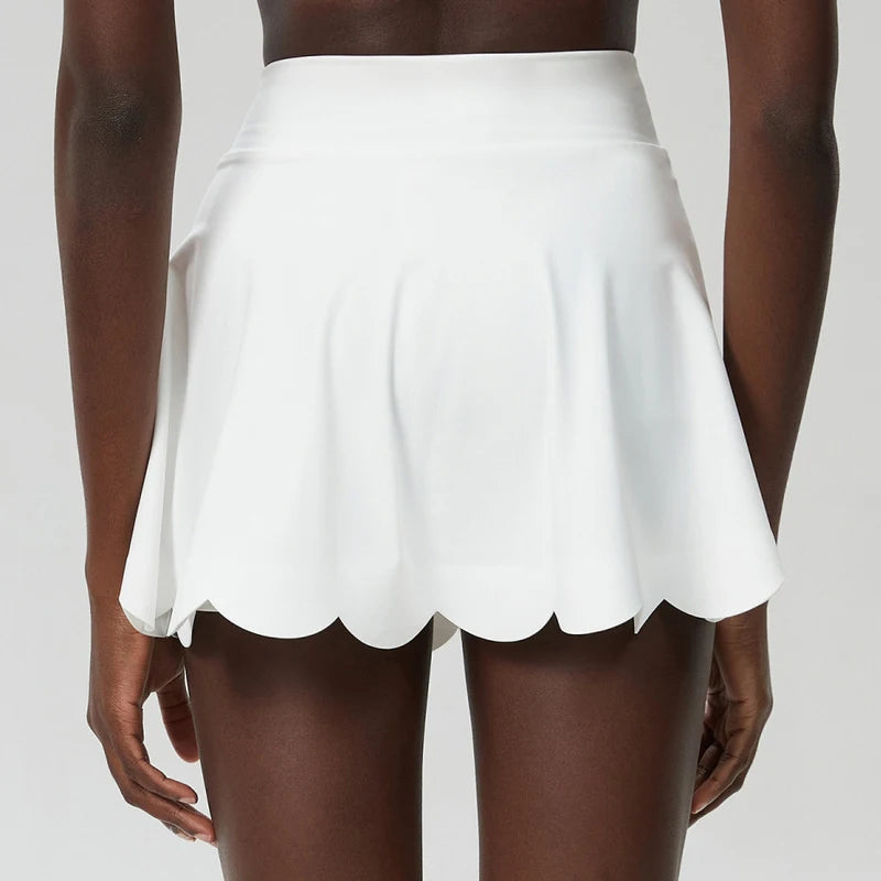 Tennis Skirt with Built-in Shorts - Quick Dry Athletic Skort
