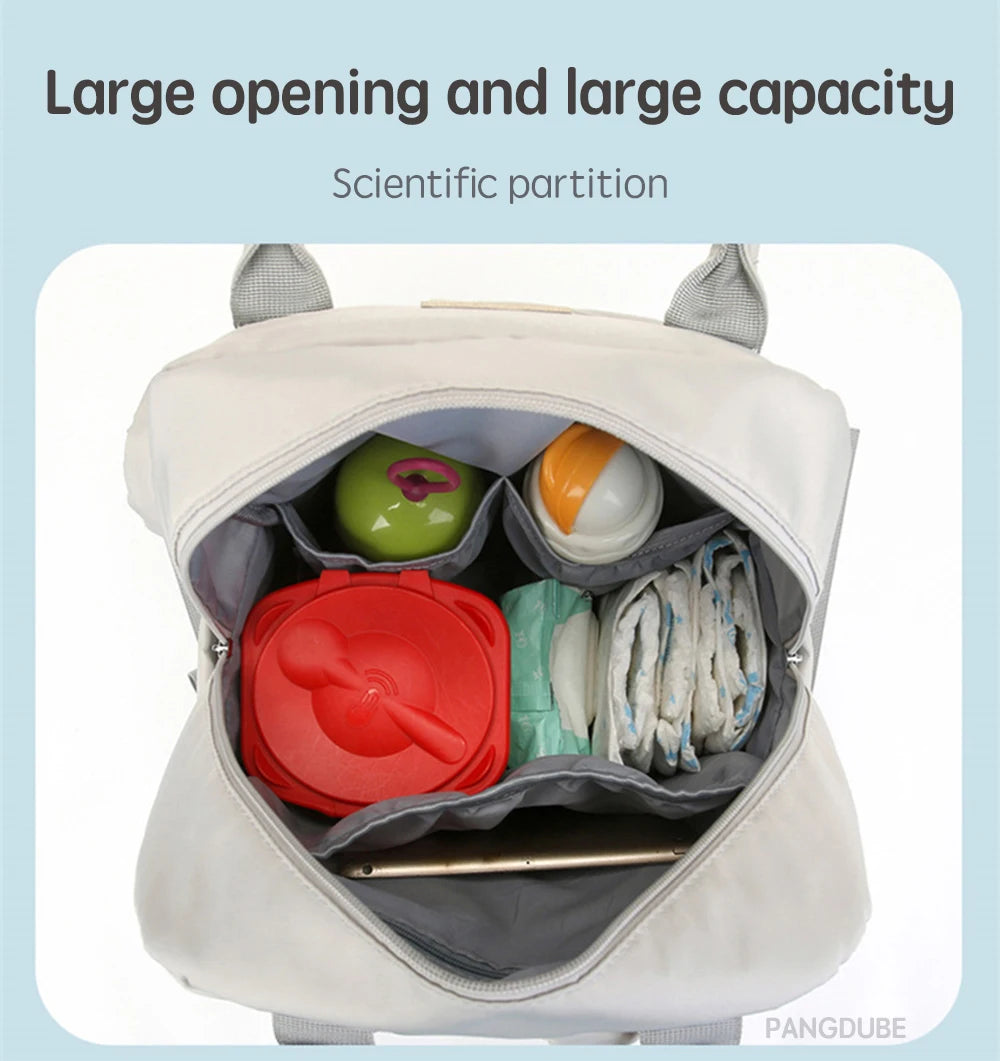 Parent Backpack with Changing Mat & Stroller Hooks - Complete Baby Bag Set