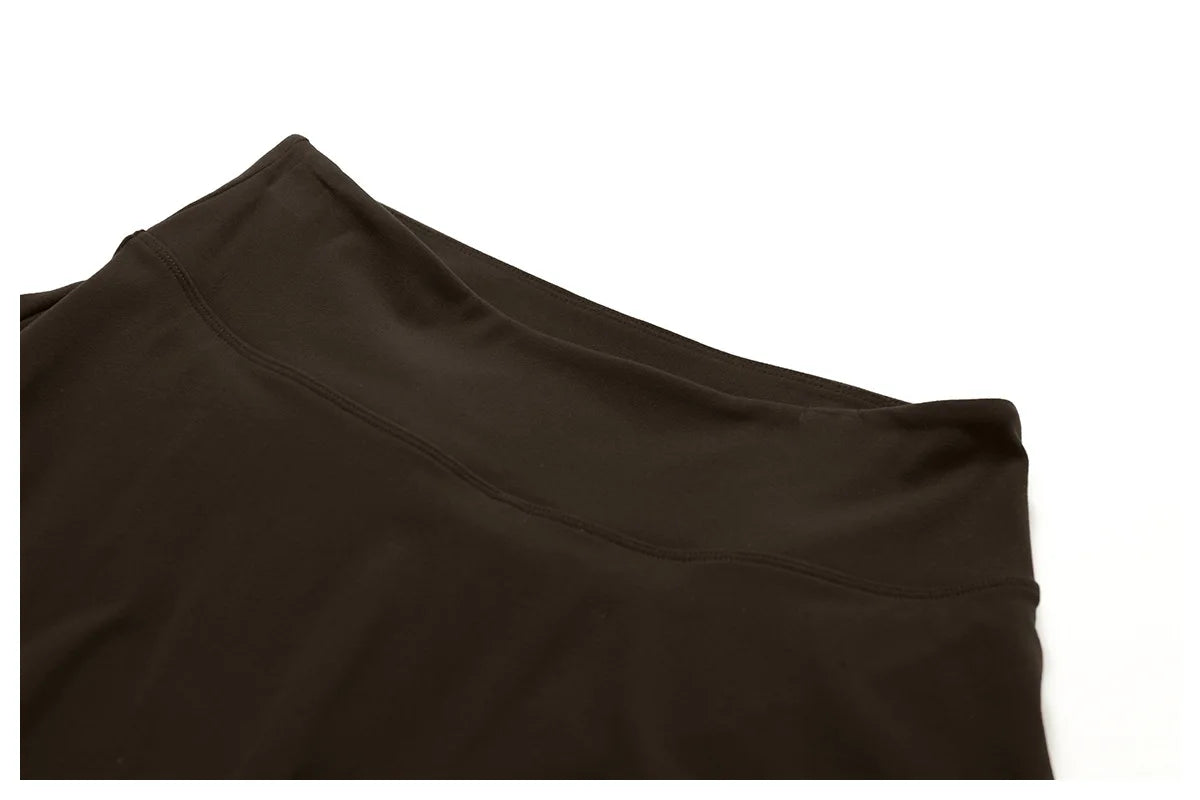High Waist Sports Skirt - Quick Dry Yoga Skirt with Lined Shorts