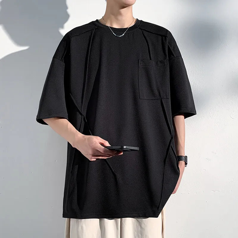 Men's Summer Half Sleeve Round-Neck Loose Casual T Shirt