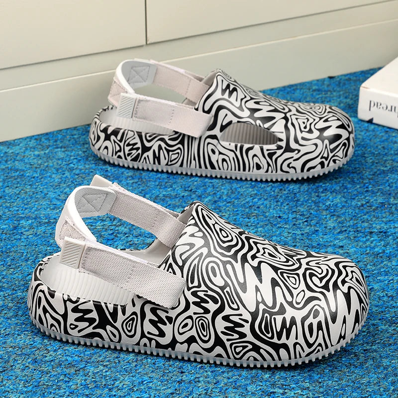 Men's Summer Slippers Outdoor Sandals Design Clogs Beach Slippers Flip Flop Casual Slides
