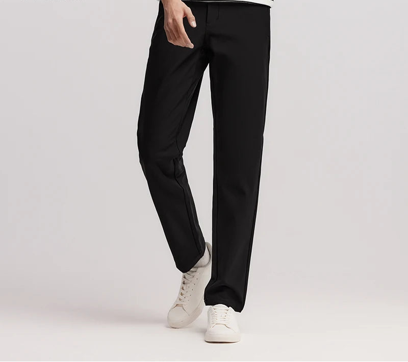 Men's Slim Fit Thermal Trousers - Easy Care Winter Commuter Pants