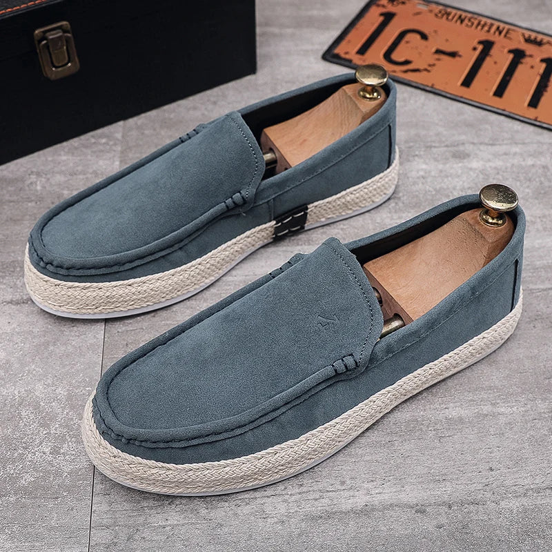 Men's Casual Slip-On Loafers - Comfortable Driving Shoes
