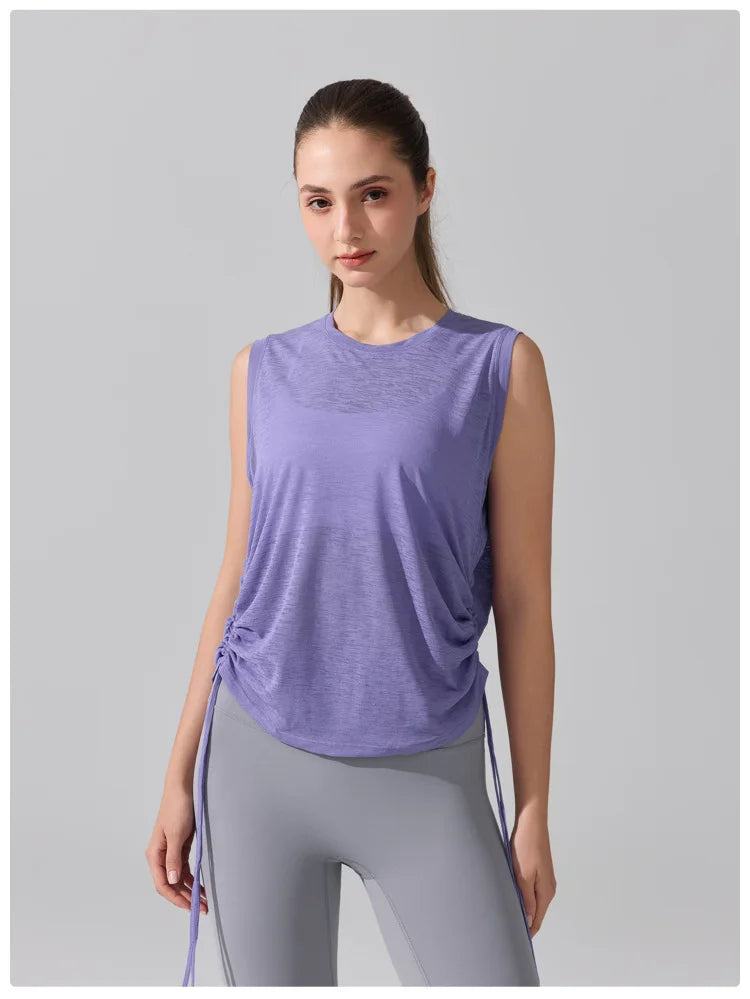 Women's Summer Gym T-Shirt - Breathable Quick Dry Fitness Tank Top