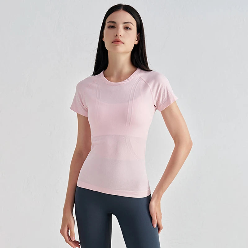 Seamless Short Sleeve Fitness Top