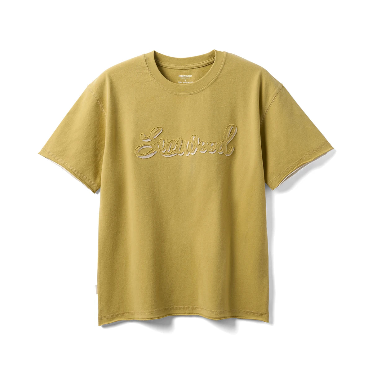 Men's Short Length Super Loose Cotton T-Shirt with Letter Print