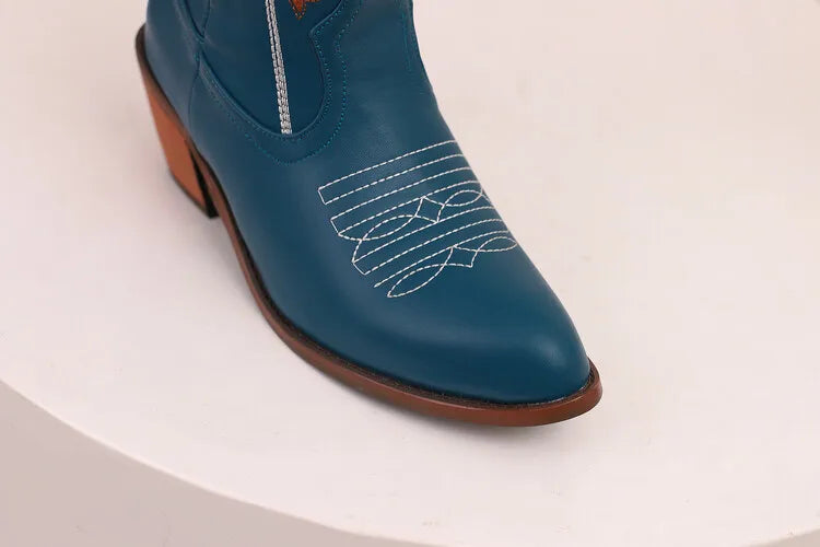 Colour Block Totem Print Chelsea Boots