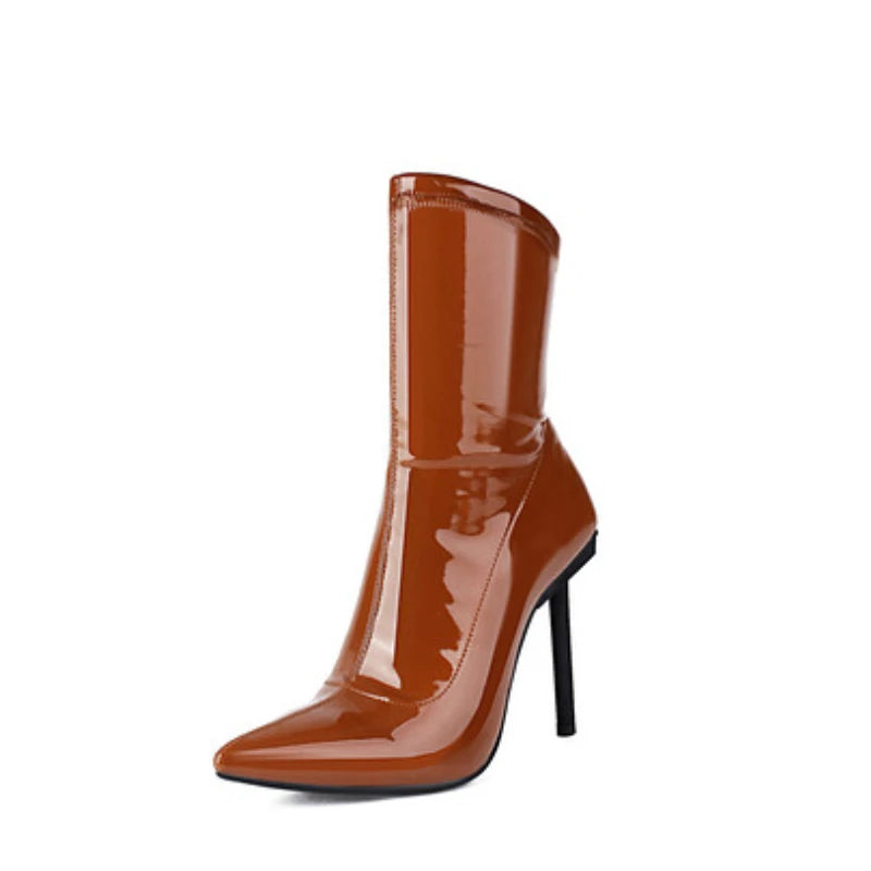 Suede Elastic Ankle Boots