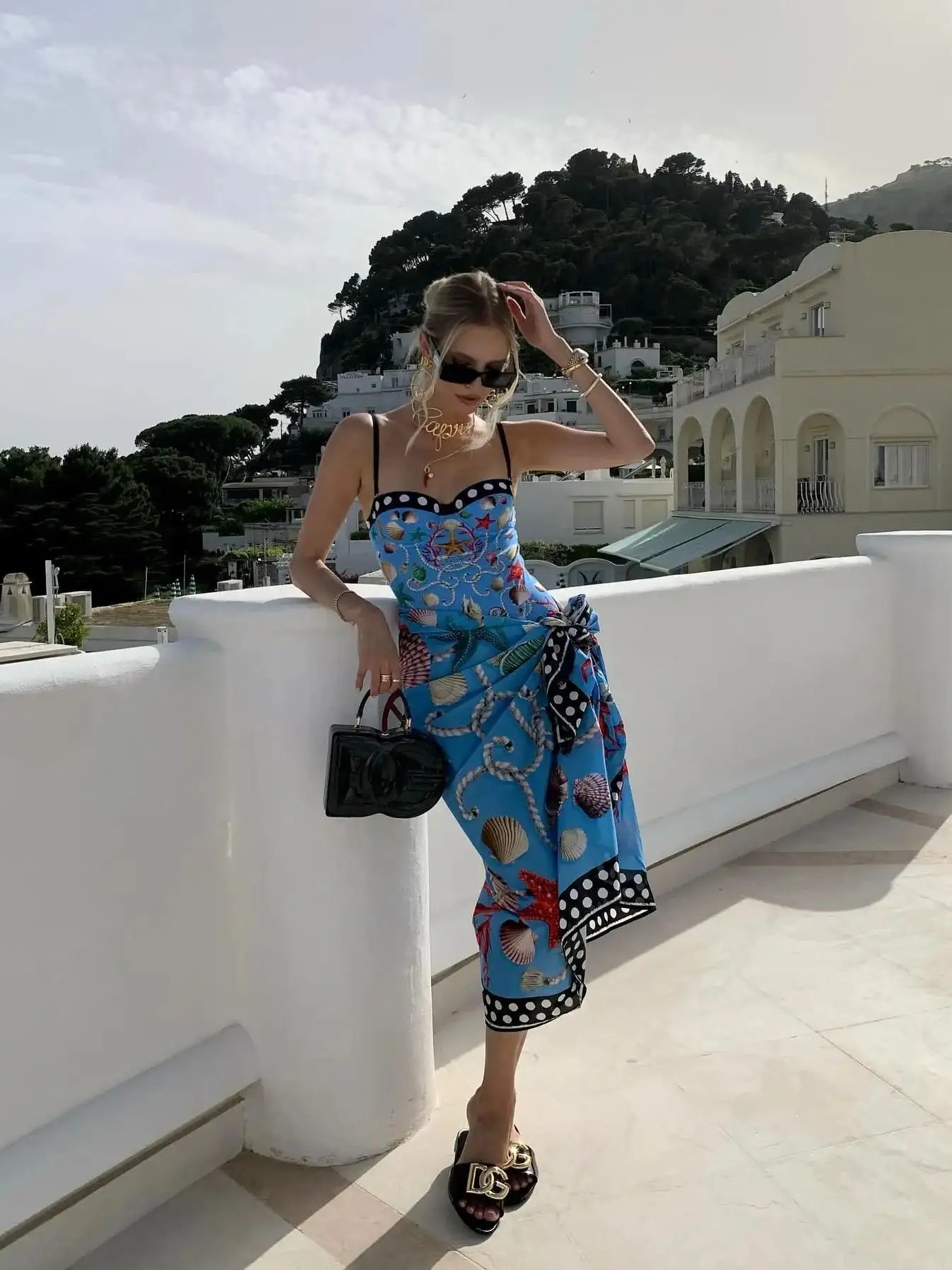 Underwire Push-Up Swimsuit with Skirt - High Leg Bathing Suit