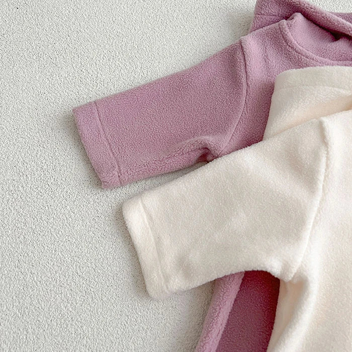 Baby's Jumpsuit Long Sleeved Hooded Romper Babygrow