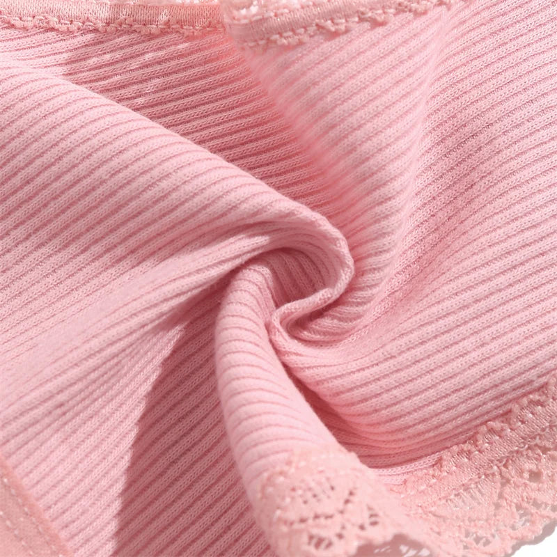 Women's Cotton Thongs 4-Piece Set - Adjustable Waistband Low-Rise Underwear