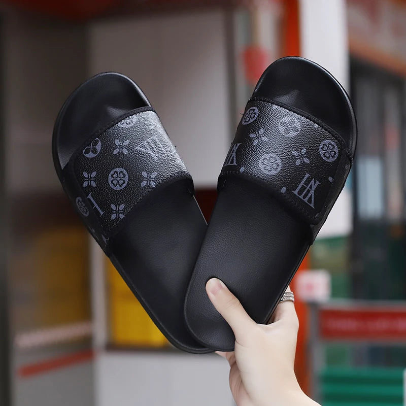 Men's Summer Slippers Sport Slides Quick Dry Beach Sandals  Flip Flops