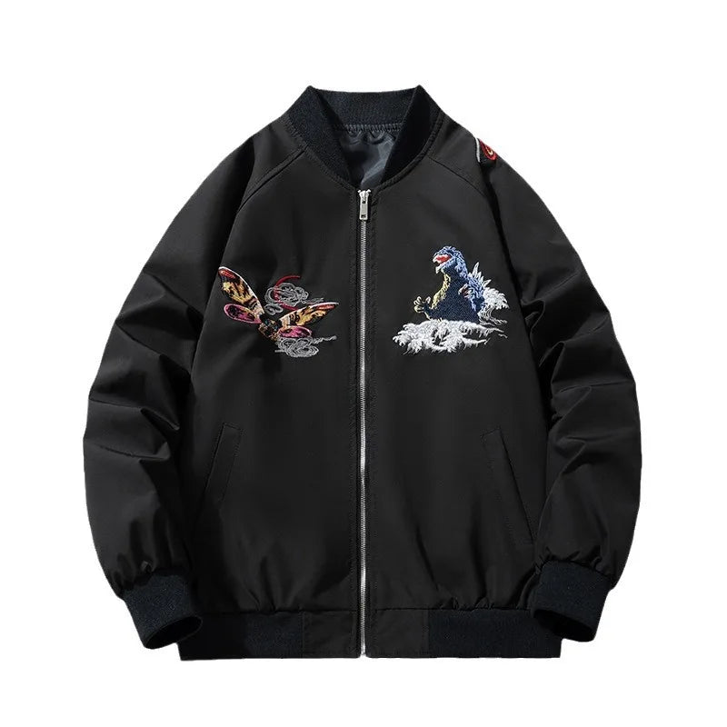 Men's Yokosuka Embroidered MA-1 Bomber Jacket - Harajuku Style