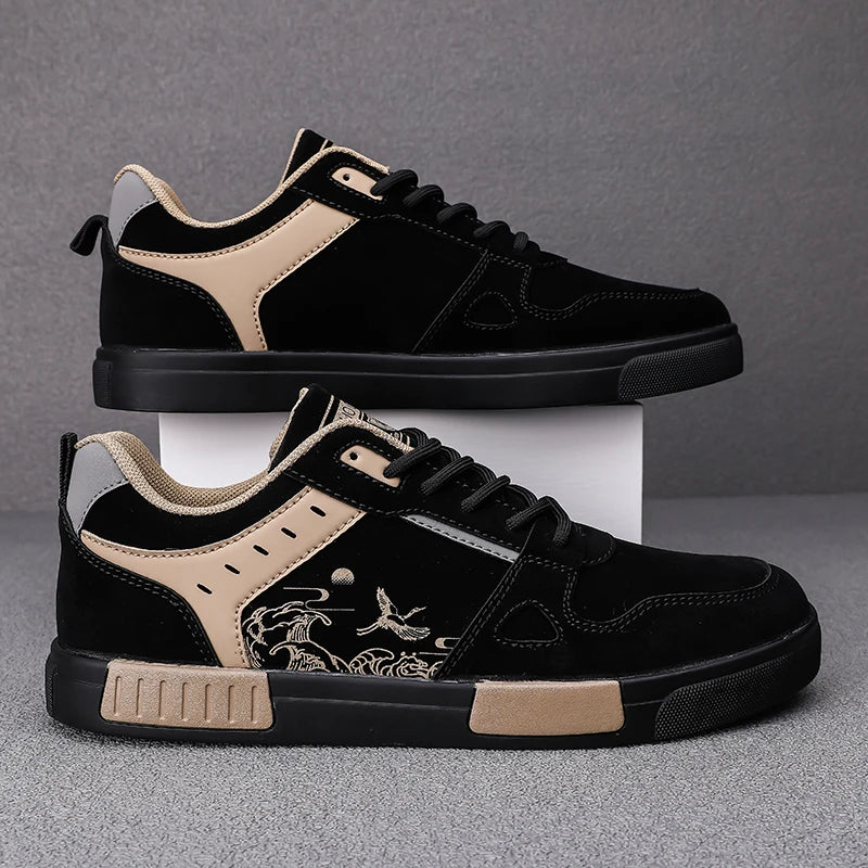 Men's Casual Versatile Skateboard Sports Shoes Lace Up  Sneakers