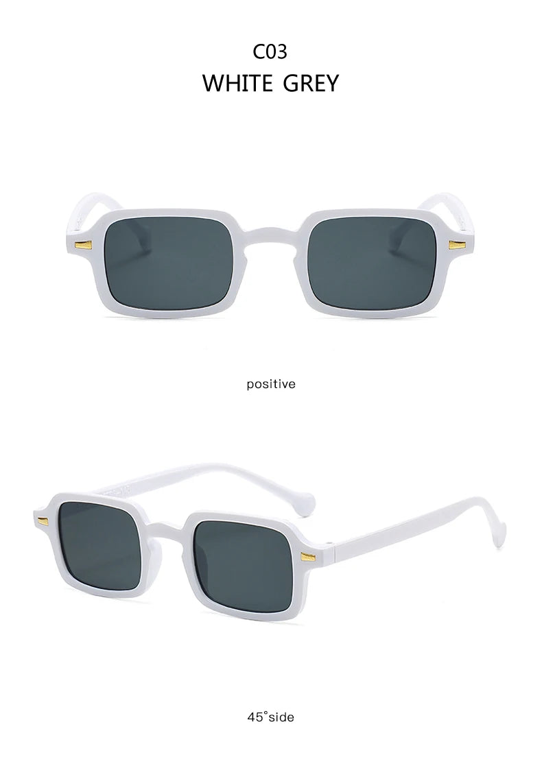 Classic Rectangle Sunglasses - UV400 Protection Vintage Style Eyewear
