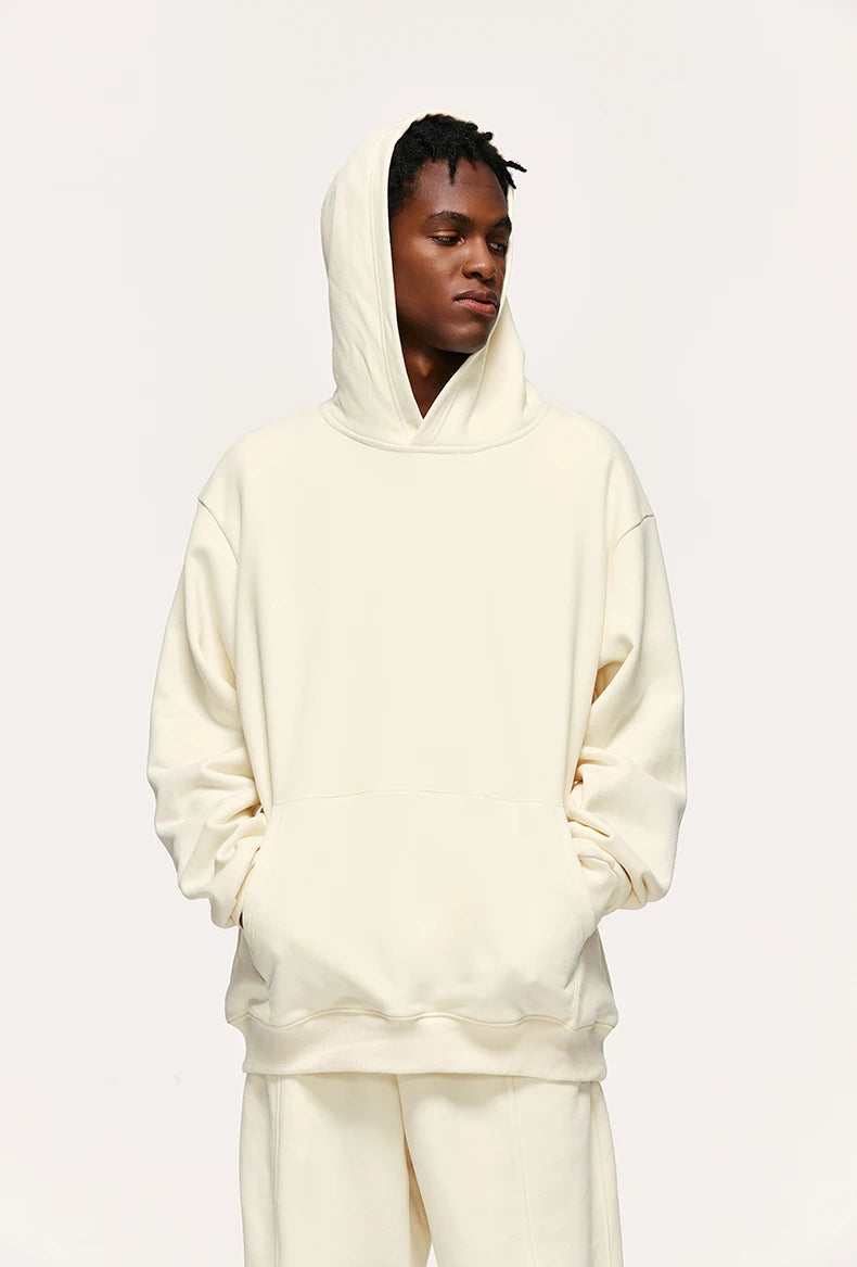 Unisex 460gsm Heavyweight Premium Cotton Oversized Plain Hoodie