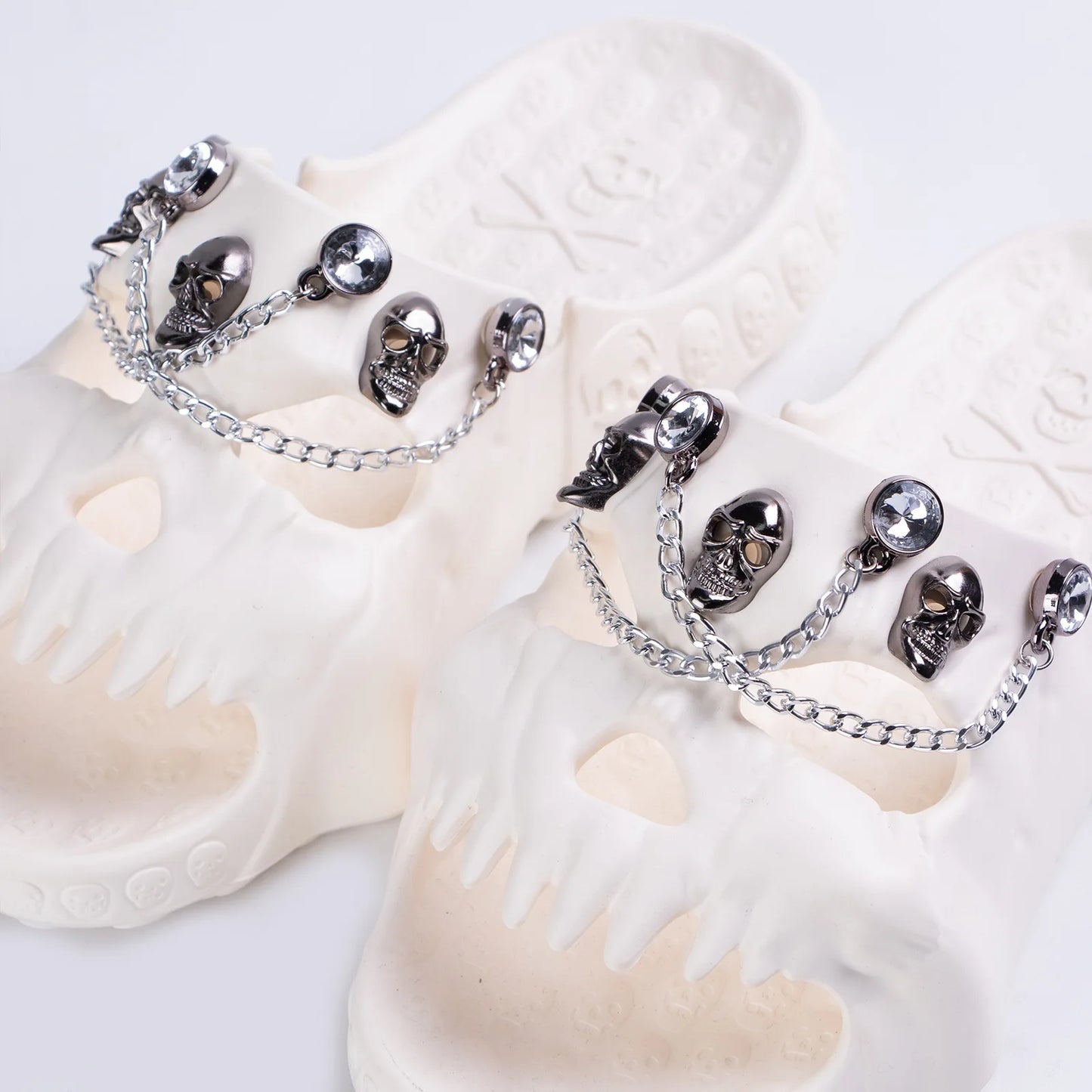 Men's Skull Design Slippers - Non-Slip Beach Sandals Slides