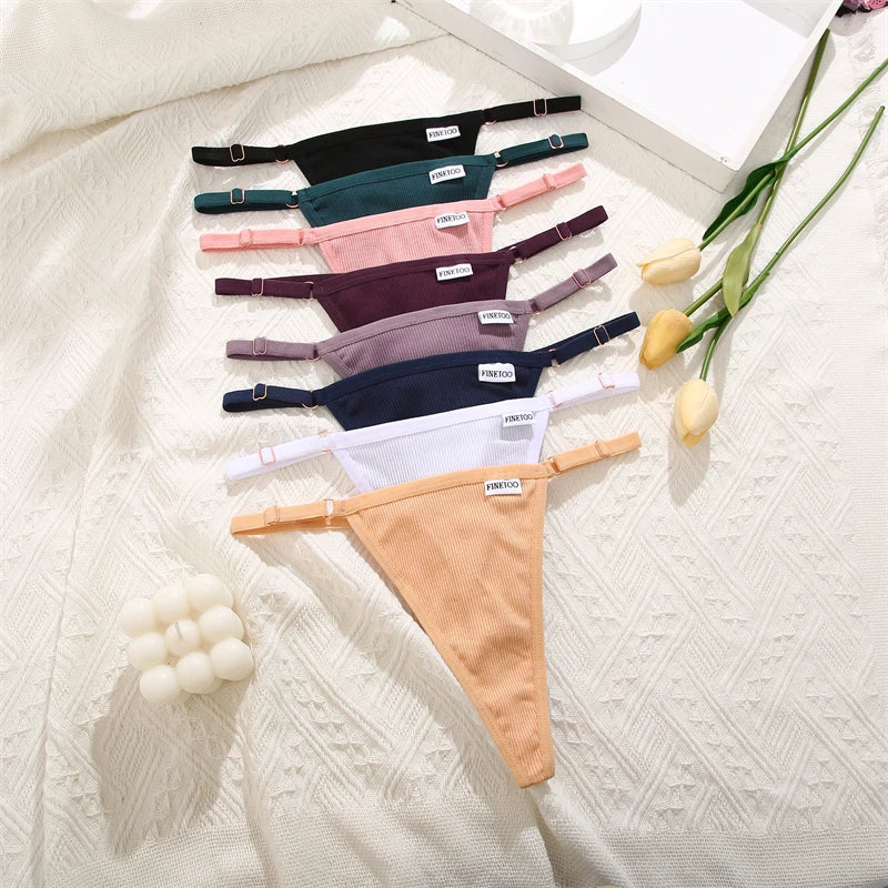 Women's Cotton Thong Underwear 3-Pack
