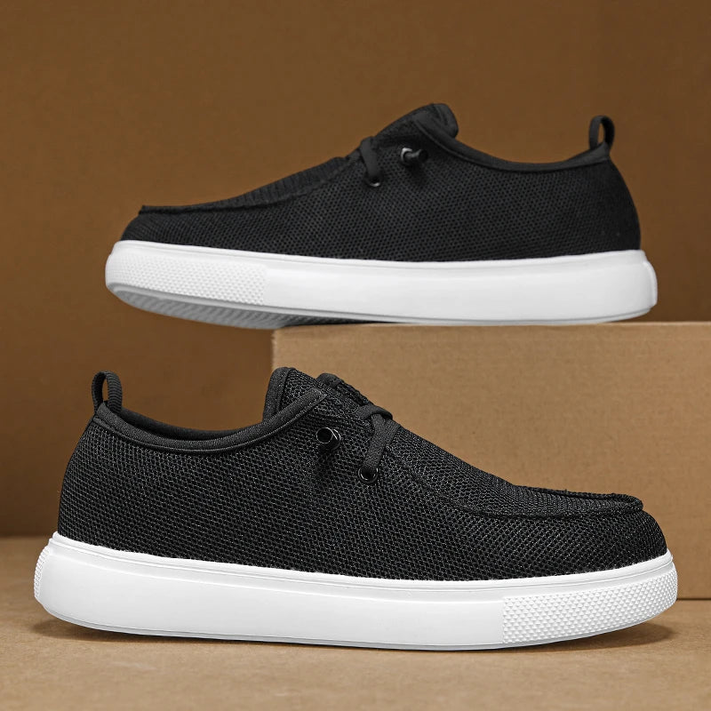 Summer Casual Sneakers - Men's Breathable Flat Tennis & Running Trainers