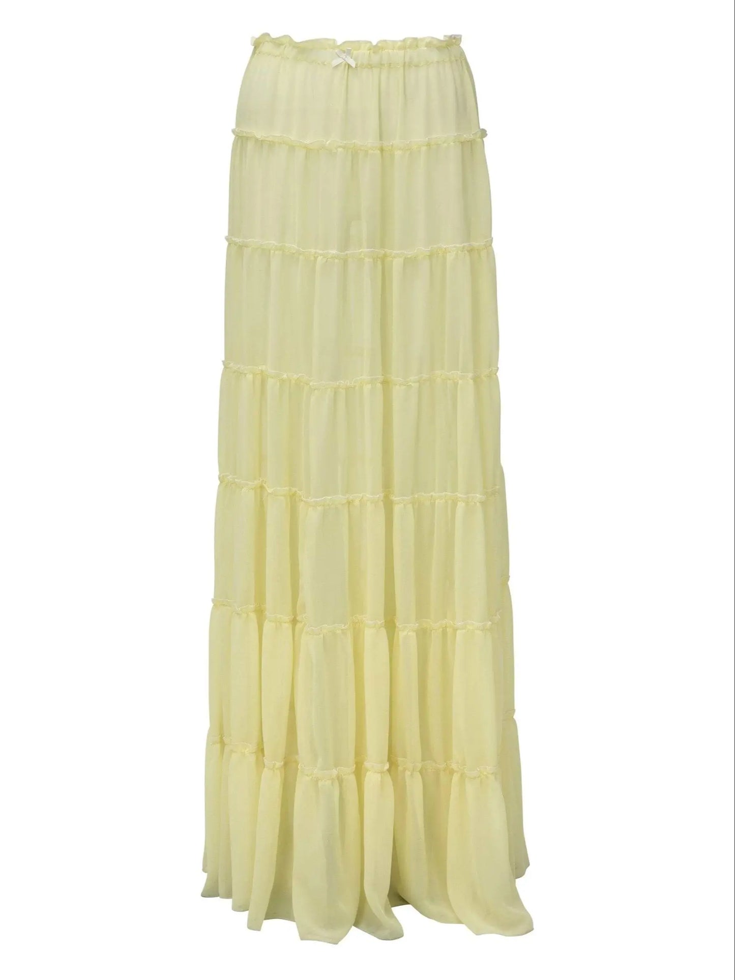 Women's Two-Piece Beach Set - High Waist A-Line Skirt & Bandage Top