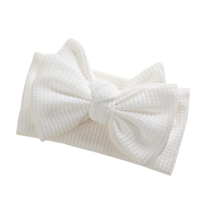 Infant Baby Girl Bow Headband Cute Stretch Bowknot Sweat Hair Bands Clothing Accessories