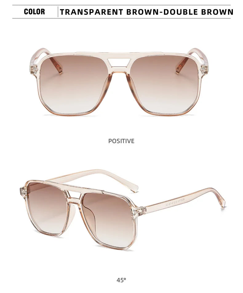 Men's Retro Plastics Frame UV400