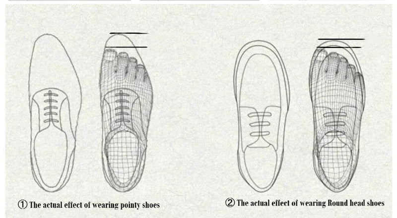 Hand-Painted Python Pattern Pointed Toe Oxford Dress Shoes