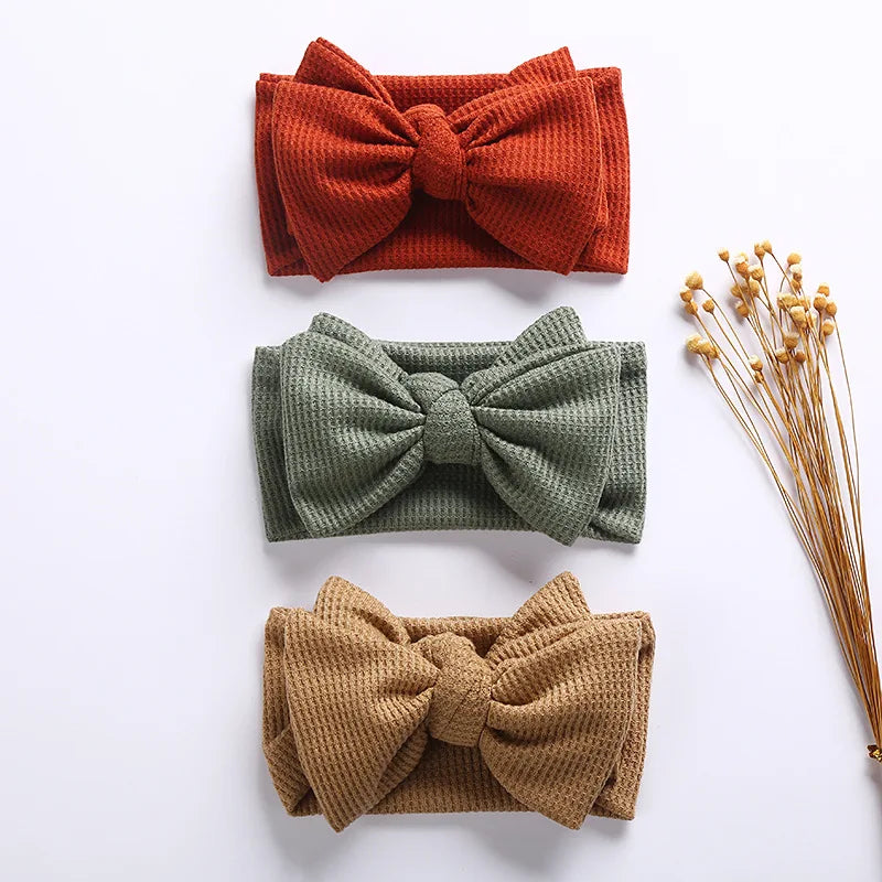 Infant Baby Girl Bow Headband Cute Stretch Bowknot Sweat Hair Bands Clothing Accessories