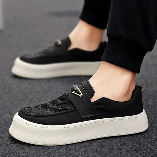 Men's Comfortable High Quality Soft Sneaker Flat Slip On Shoes