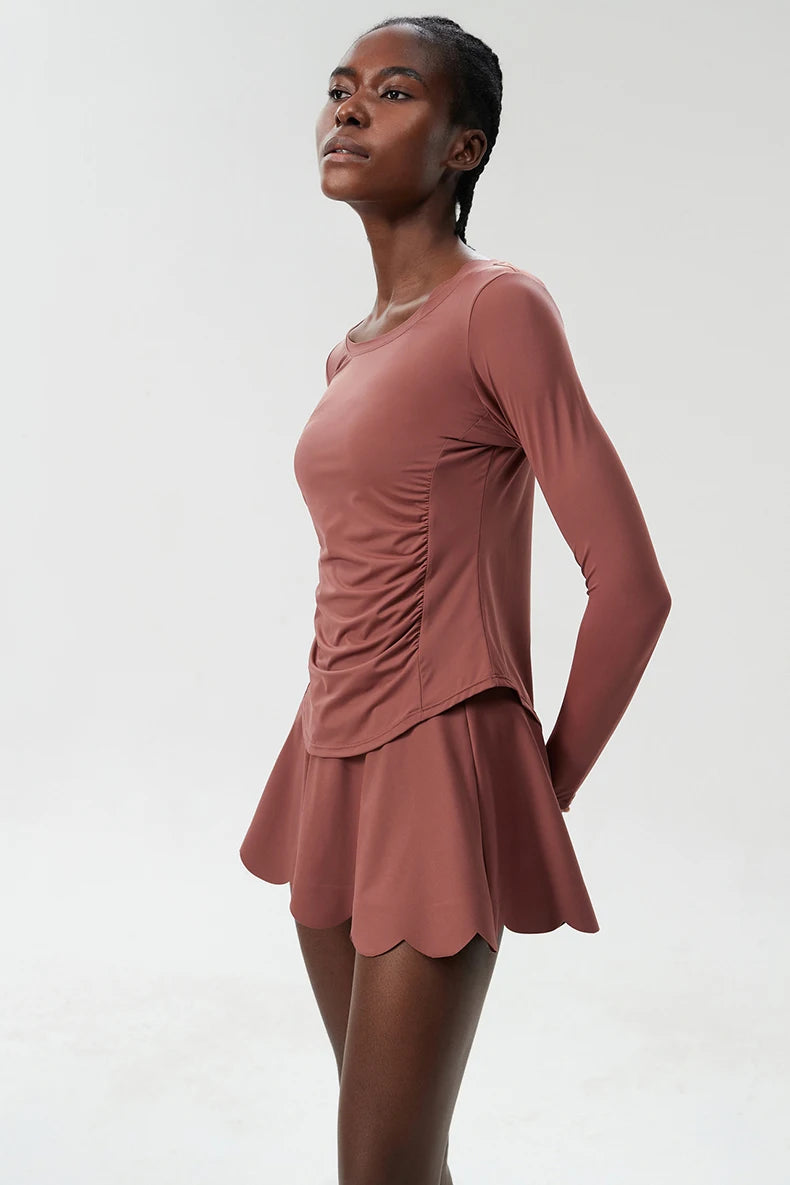 Two-Piece Athletic Set - Breathable Running Suit with Shorts