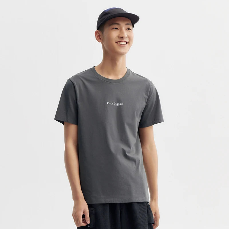 Letter Print Short Sleeve T-Shirt - Men's Summer Casual Top
