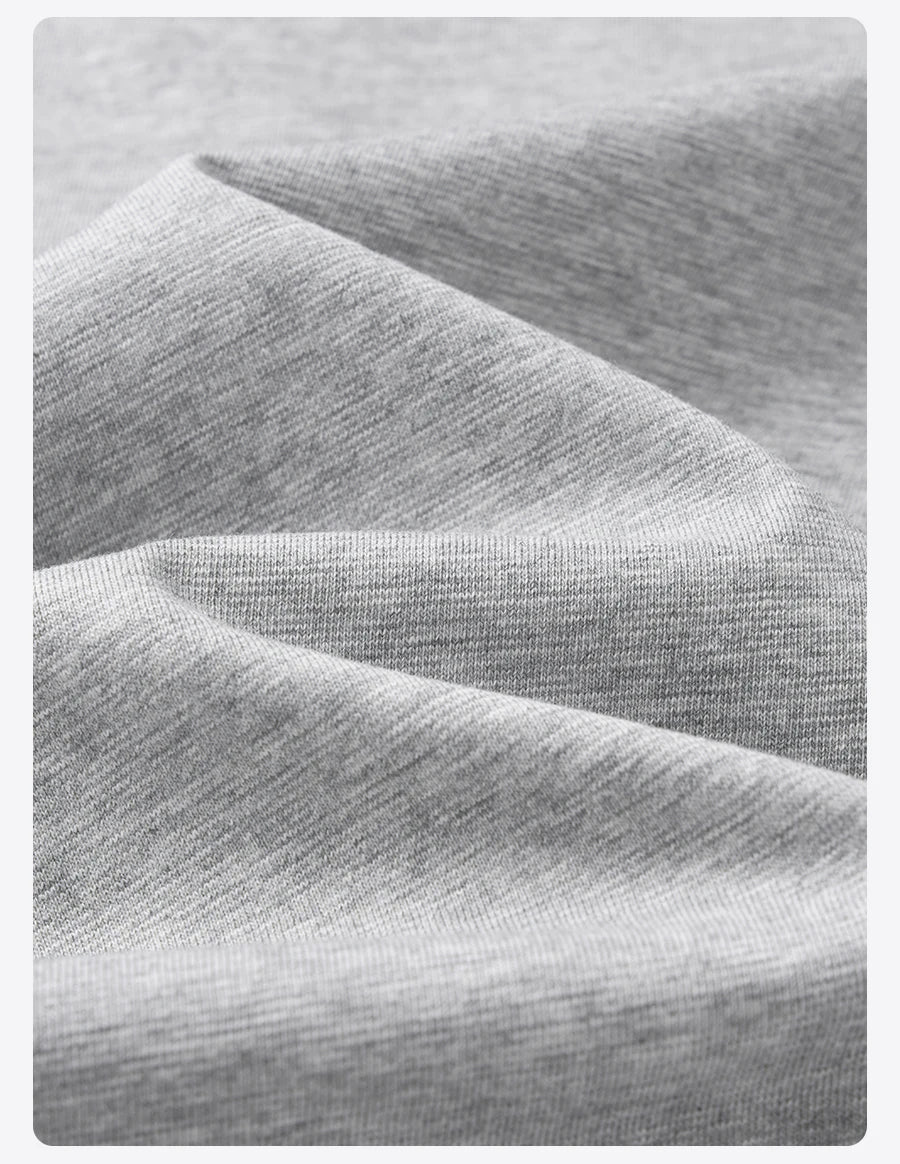 Men's Cool-Feel Sorona Fabric T-Shirt - 210gsm Fake Double Layer Oversize