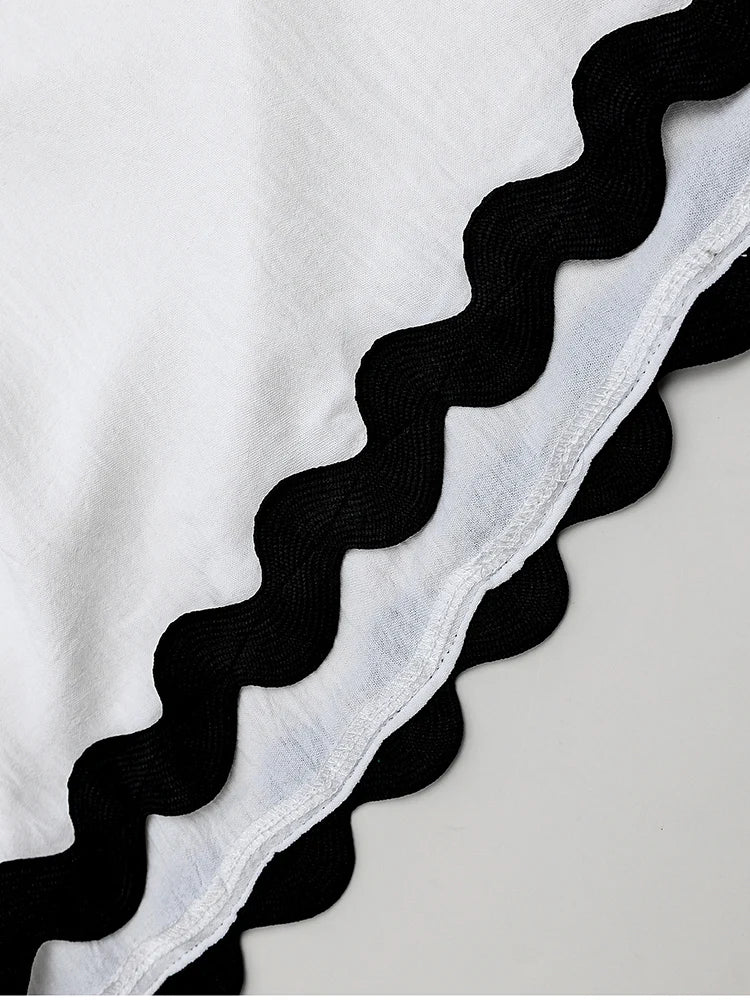 Elegant Ice Silk Spaghetti Strap Maxi Dress Round Neck Sleeveless Flower Trim A-Line Dress