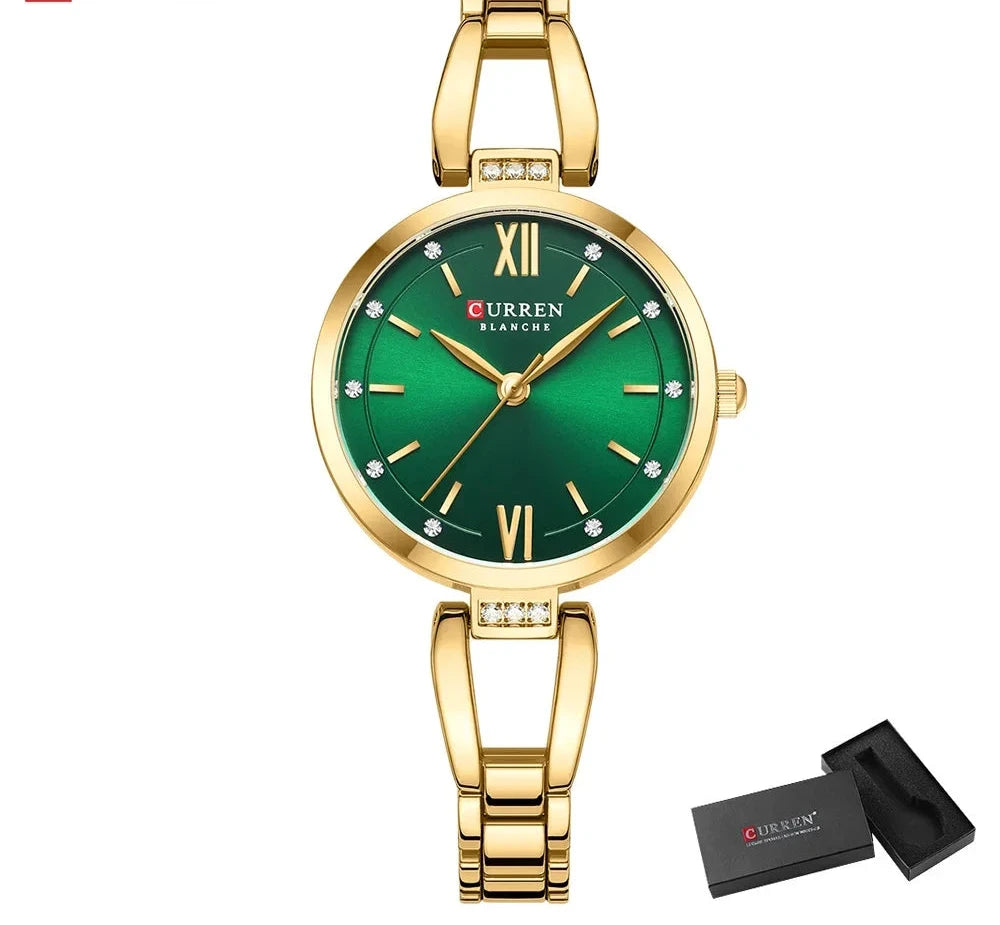 Elegant Stainless Steel Quartz Watch - Waterproof Fashion Timepiece