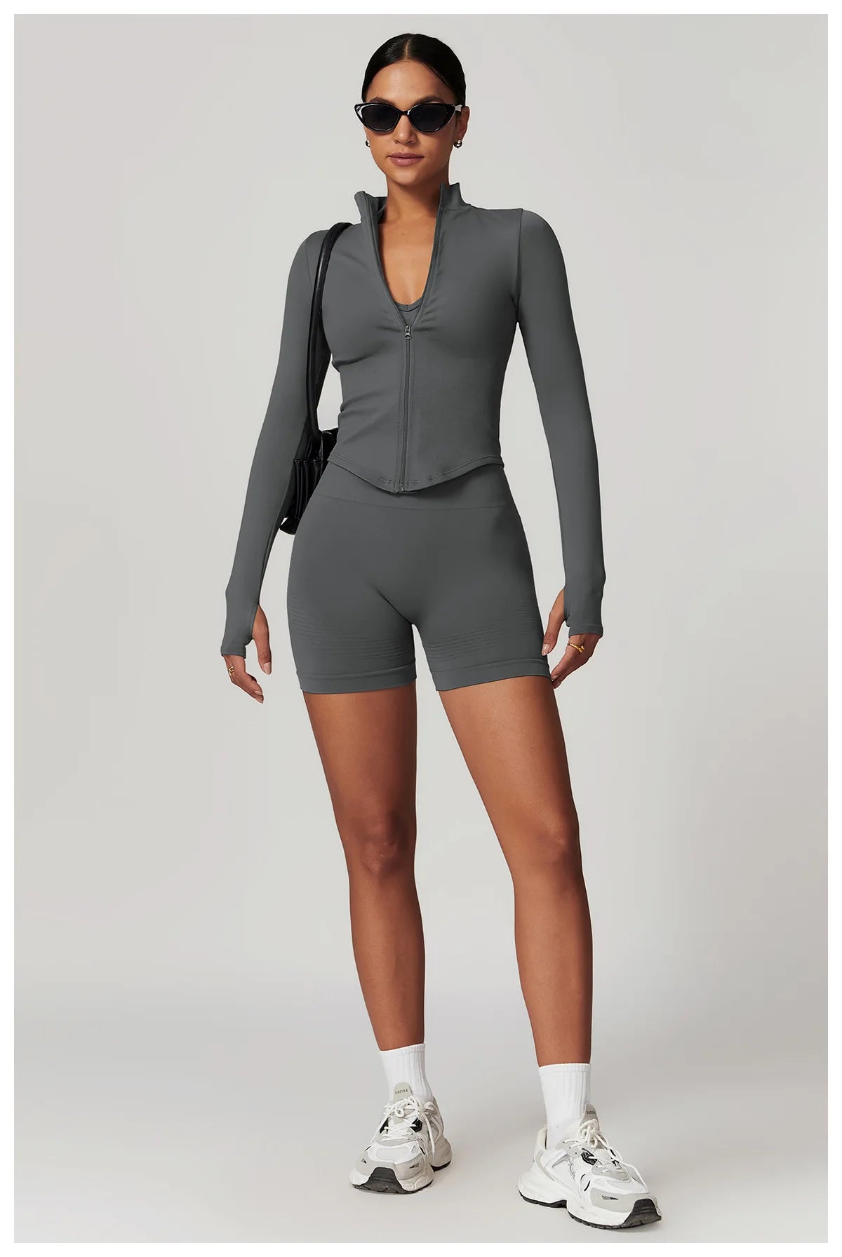 Seamless High Waist Gym Shorts - Push Up Yoga Cycling Shorts