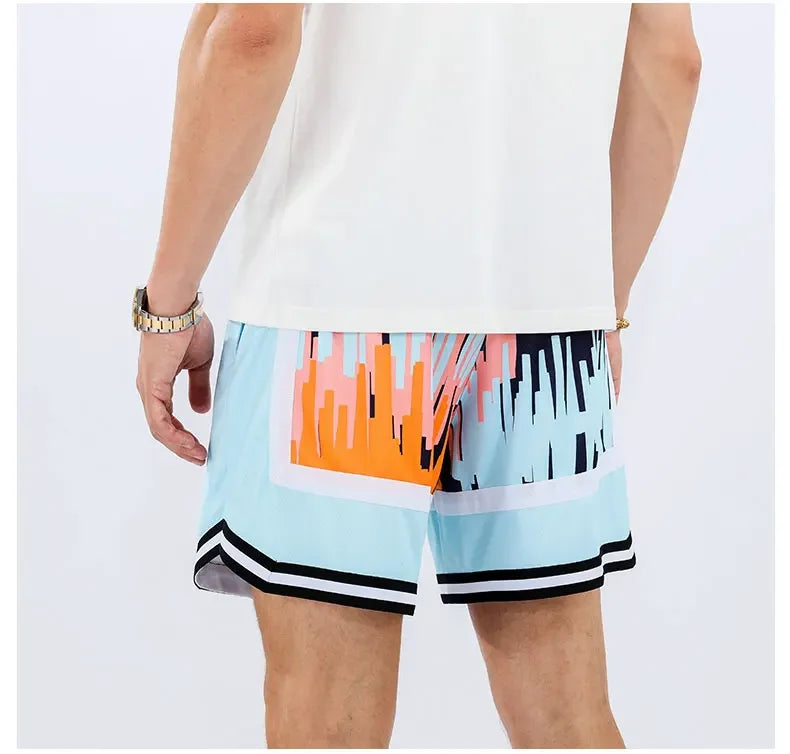 Men's Swimming, Gym Wear Fitness Workout Drawstring Sports Tennis Basketball Shorts