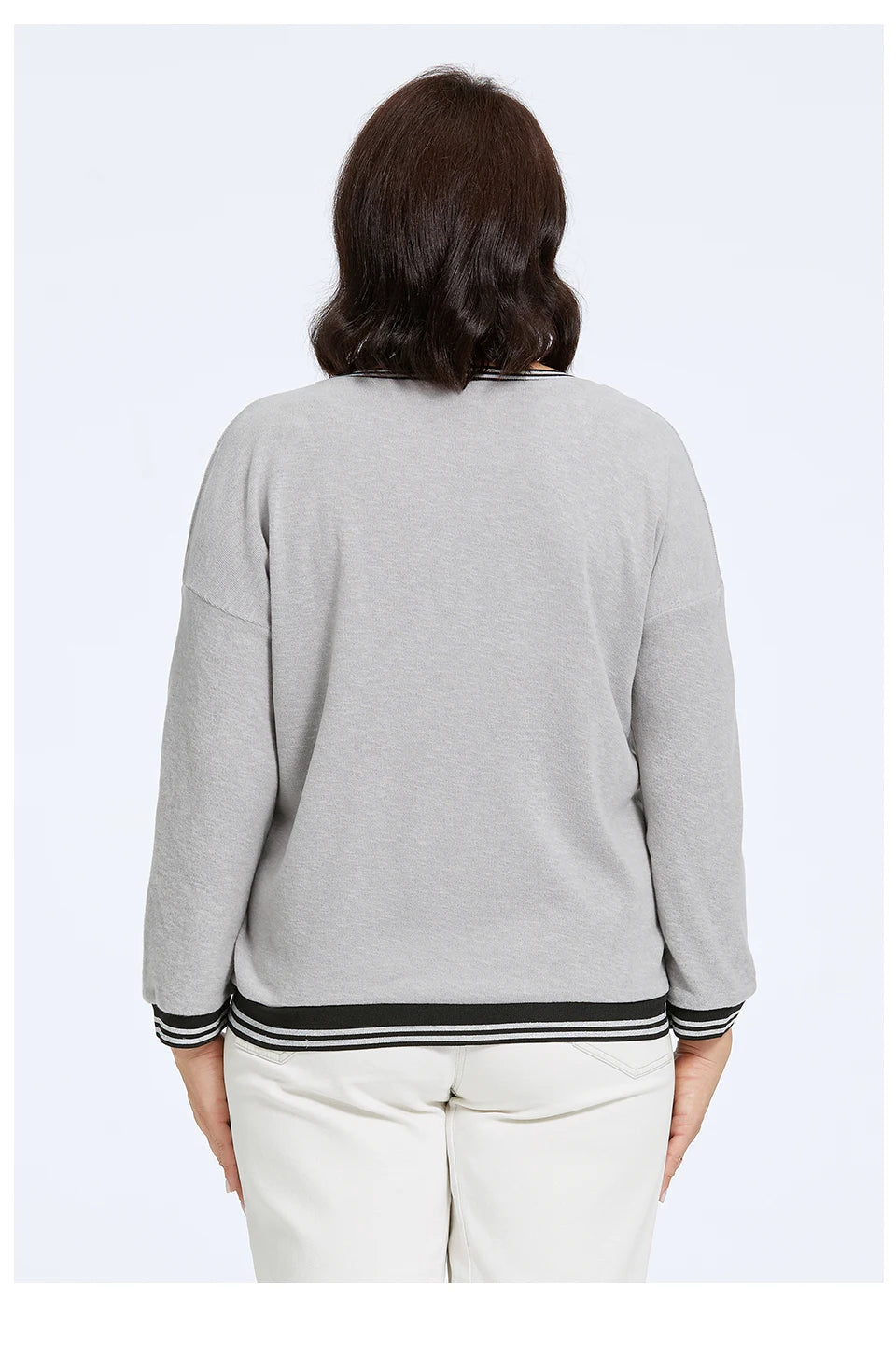 Women's Oversized Flower Embroidery Knitted Jumper
