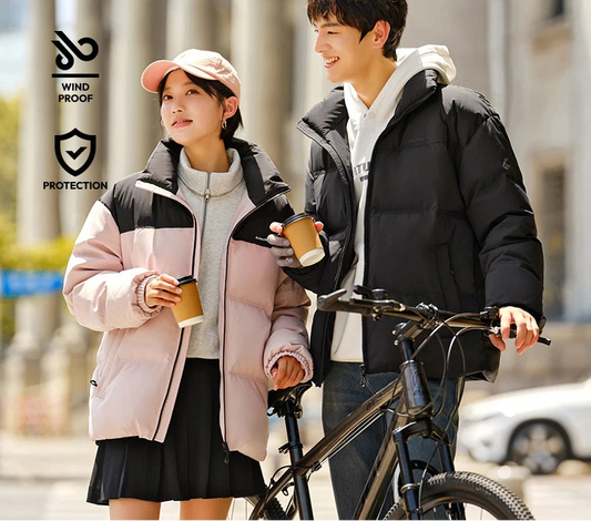 Unisex Windproof Waterproof Puffer Jacket - Winter Cold-Proof Outerwear