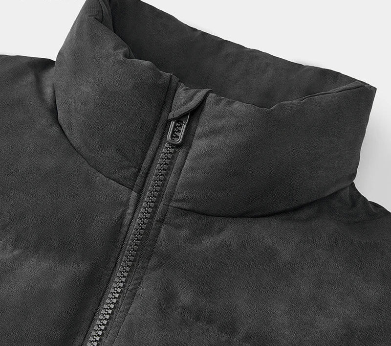 Men's Tie-Dye Down Jacket - Stand Collar Loose Fit Winter Streetwear Coat