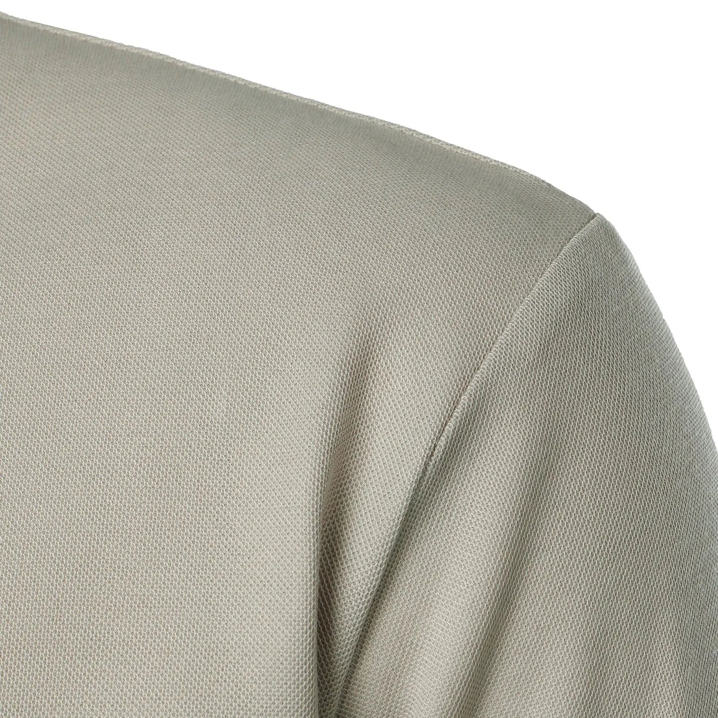 Men's Summer Short Sleeve Stand Collar Smart Casual Slim Fit Lightweight T-Shirt