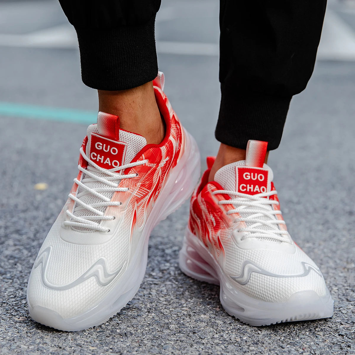 Men's Summer Breathable Sports Light Running Tennis Casual Sneakers Platform Trainers Shoes