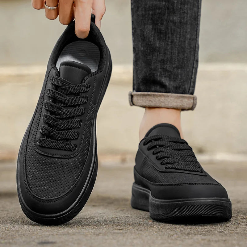 Men's Platform Casual Sneakers - Breathable Skateboard Running Shoes