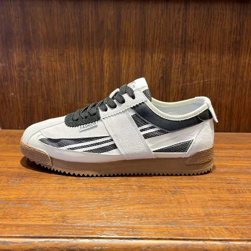 Men's Platform Casual Sneakers - Lace-Up Sports Running Shoes