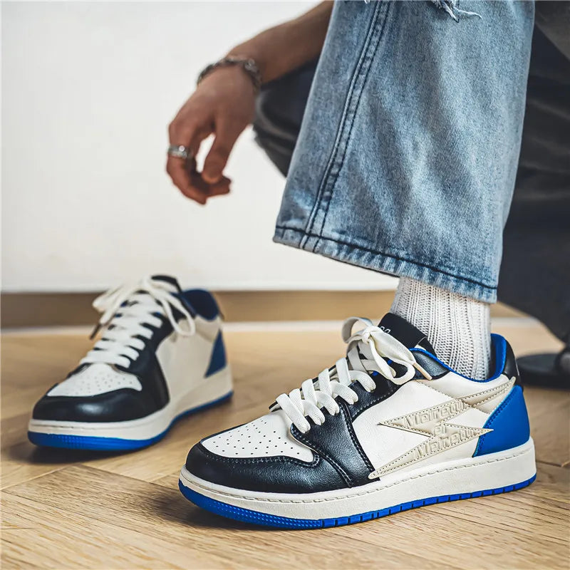 Men's Casual Outdoor Lightning Design Running Walking Sports Shoes Basketball Trainers Sneakers